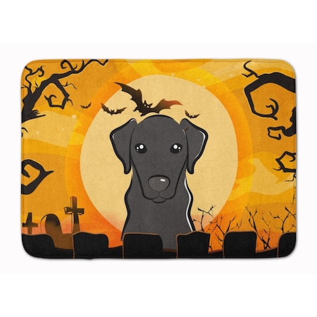Micasa Halloween Black Labrador Machine Washable Memory Foam Mat MI225824